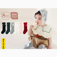 Girls Long Socks With Bow Tie