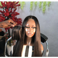24inches Blunt Cut Straight Wig
