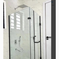 Modern Shower Cubicle with Imported Black Accessories