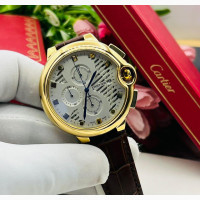 Cartier Chronograph Leather Wristwatch - Brand New