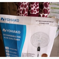Yohako AC and DC Solar Rechargeable Fan