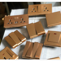 Gold )1gang.2 Gang 3gang 13s Switch And Socket