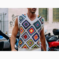 Crochet Patchwork Vest