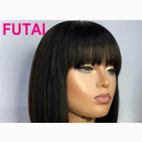 Straight Fringe Human Hair Wig ( Pre-Order)