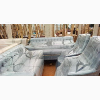 A Complete Set of Chairs With Green Color Fabric Yad