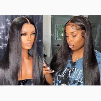 Bone Straight Hair Blend Wig