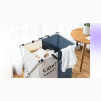 2 Section Minimalistic Laundry Basket