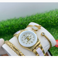 Channel Ladies Gold and Ceramic Chain Set