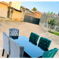 6 Seater Designed Dining Table Set - Quality Furniture