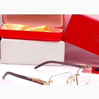 Wooden Cartier Reamless Sunglasses