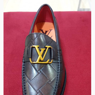 Louis Vuitton Men#039;s Leather Shoe - Brown, Size 39-46
