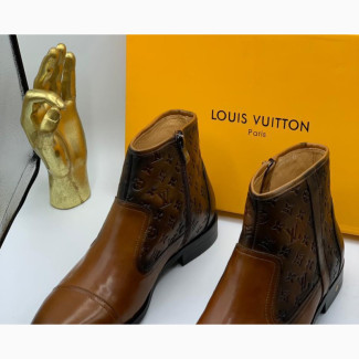 Classic Men#039;s Ankle Boots Louis Vuitton