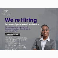 Business Operations Co-Ordinator