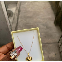Love Heart Triangle Pendant Necklace for Everyday Wear