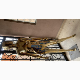 Female Gold Chrome Manequin