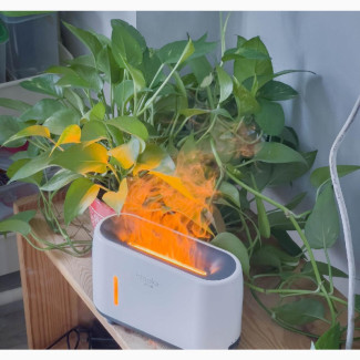 3D Flame Effect Small Ultra Fine Mist Desktop Humidifier