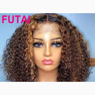 Human Hair Water Wave Bob Curl Piano Wig (Pre-Order)