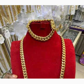 Cubana Link Chain With Bracelet - Brand New Fashion Jewelry