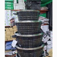 Cast Cookware Set With Ceramic Coating - Brand New