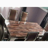 Marble Dining Table with Chairs
