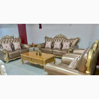 Luxury 7 Seater Living Room Leather Sofa Chair