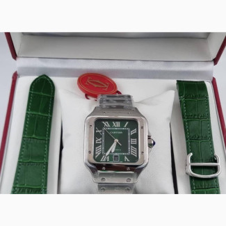 Cartier Santos With Extra Leather Strap