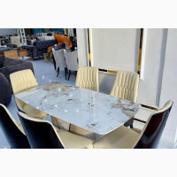 A Set of Dinning With Marble Top