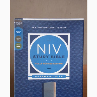 NIV Study Bible Leather Cover Personal Size