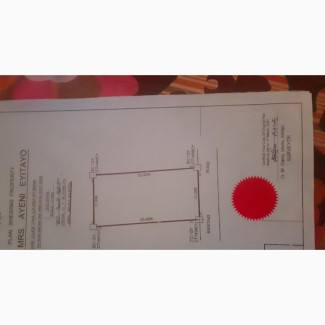 Half Plot of Land with 3 Bedroom Foundation For Sale