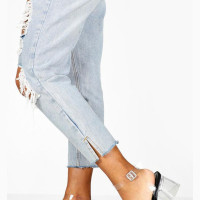 Clear PVC Ankle Strap Ladies Sandals