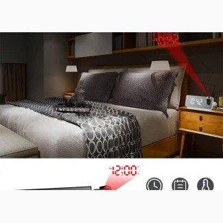 2022 NEW LED Digital Projection Alarm Clock Table Electronic