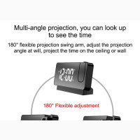 2022 NEW LED Digital Projection Alarm Clock Table Electronic