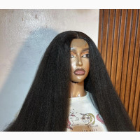 Kinky Straight Closure Wig