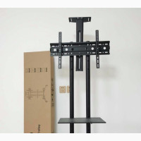 TV Stand With Hanger - Brand New, Black, Metal