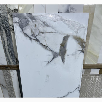 60 X 120 White Carrara Glossy Porcelain Tile