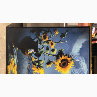 Van Gogh Styled Sunflowers Art
