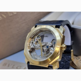 Bvgari Leather Wrists Watch