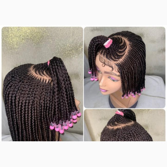 Children#039;s Braided Wig With Beads
