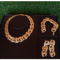 Chunky Gold Plated 3 Piece Set