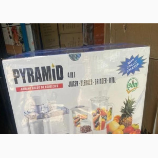 Pyramid 4 in 1 Blender, Juicer, Grinder With Mill-600w
