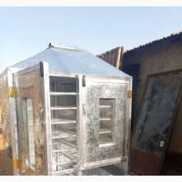 6steps Galvanized Fish Dryer 1000 Capacity Double Door