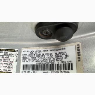 Toyota Corolla LE 2007 Silver for sale
