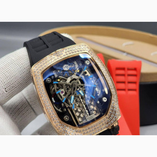 Jacob and Co Bugatti Ice Watch - Luxury Men#039;s Rubber Strap Watch