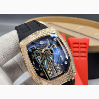 Jacob and Co Bugatti Ice Watch - Luxury Men#039;s Rubber Strap Watch