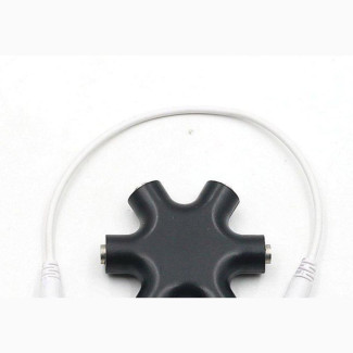 6 Port 5 Way Audio Splitter Mono Hub Modular - Ts 3.5mm