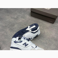 Premium New Balance 550 Sneakers White/Navy Blue