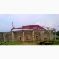 Roof Trusses Fabrication/ Metal Construction/ Wharehouse