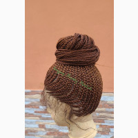 Brown Shuku Ghana Weaving Wig