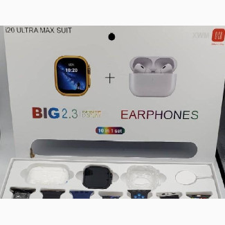 I20 Ultra Max Suit Watch + Earphone