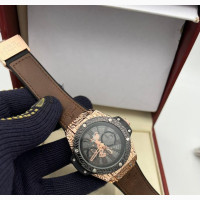 Hublot Watch for Men - Brand New Leather Design